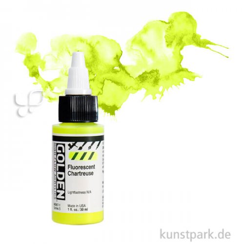 GOLDEN High Flow Acrylfarben 30 ml Einzelfarbe | 8567 Fluor Chartreuse