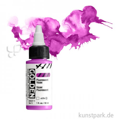 GOLDEN High Flow Acrylfarben 30 ml Einzelfarbe | 8507 Fluorescent Violet