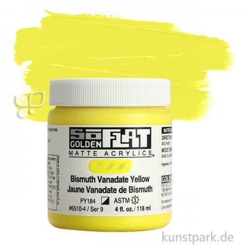 GOLDEN SoFlat - Matte Acrylfarbe 118 ml | Bismuth Vanadate Yellow