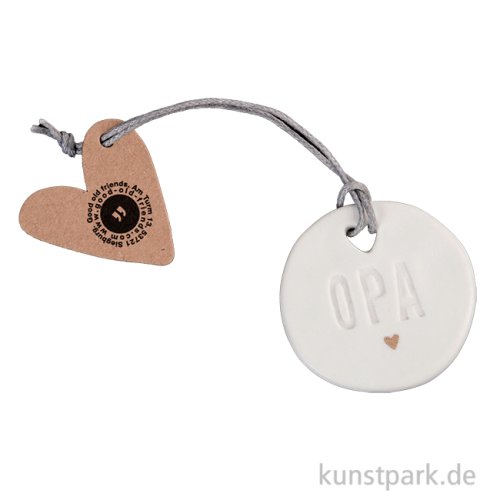 Good old friends - Familientaler, Geschenkanhänger, Opa