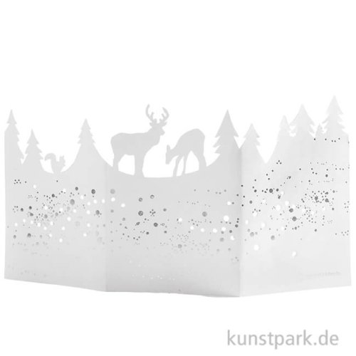 Good old friends - Fensterbildkarte, Wundervolle Wintertage