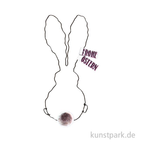 Good old friends - Frühlings Drahtornament, Hase, Frohe Ostern