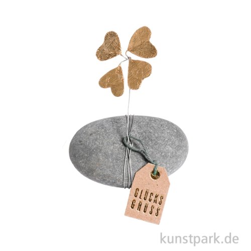 Good old friends - Glücksklee Stein, Gold