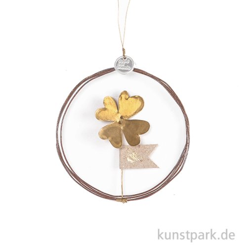 Good old friends - Goldklee Ornament, Biene