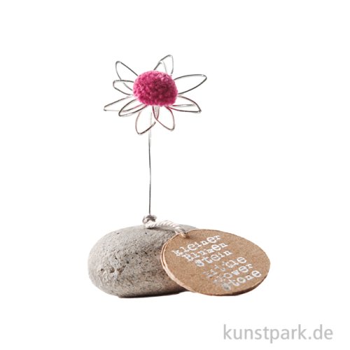 Good old friends - Mini Glücksblumenstein, Pink