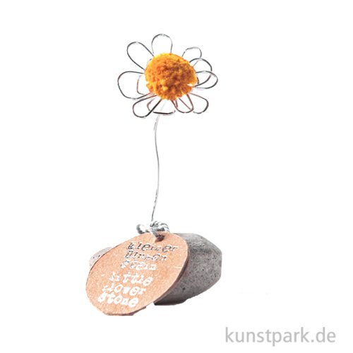 Good old friends - Mini Glücksblumenstein, Senfgelb