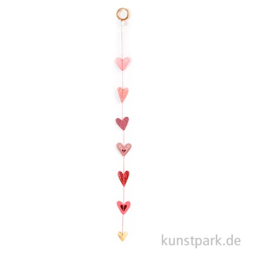 Good old friends - Mini Herzkette, Rot