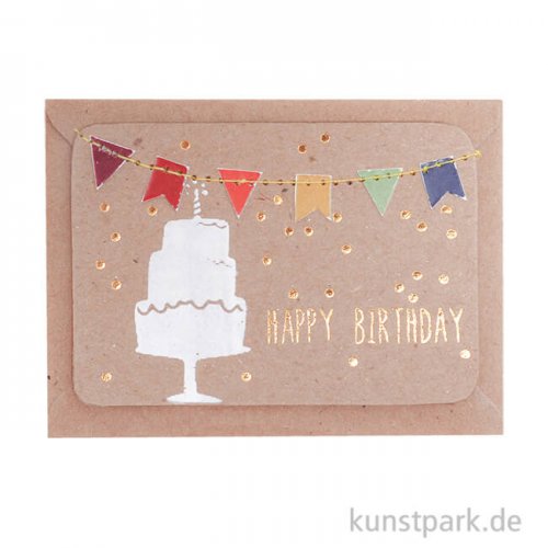 Good old friends - Mini Kärtchen, Happy Birthday