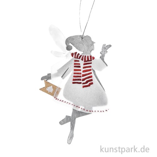 Good old friends - Mini Winterfee, Roter Schal