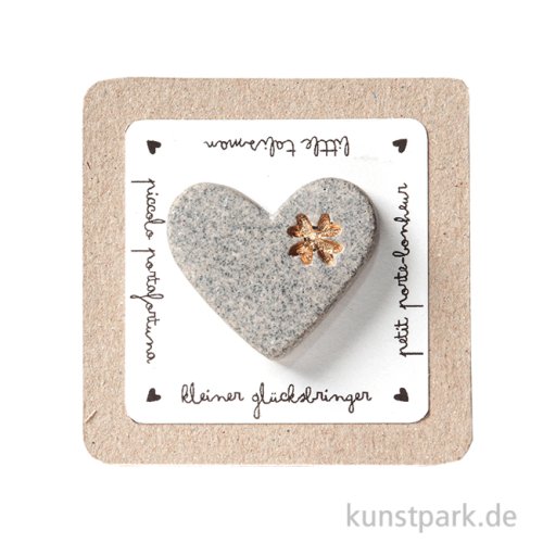 Good old friends - Terrazzo Herzmagnet, Kleiner Glücksbringer