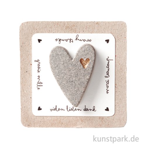 Good old friends - Terrazzo Herzmagnet, Vielen lieben Dank