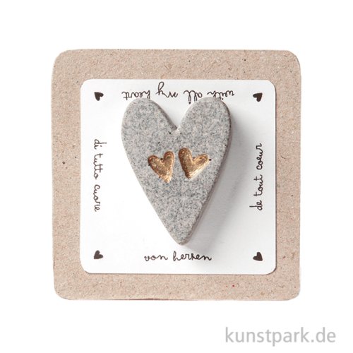 Good old friends - Terrazzo Herzmagnet, Von Herzen