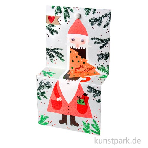 Good old friends - Weihnachtskrümelkarte, Baum, Frohe Weihnachten