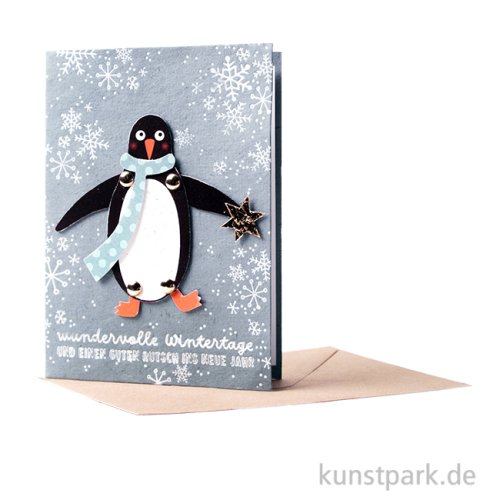 Good old friends - Winterhampelkarte, Pinguin