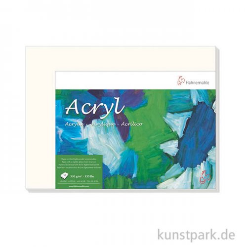 Hahnemühle ACRYL Malpapier 330g - 50 Einzelbogen 24 x 32 cm