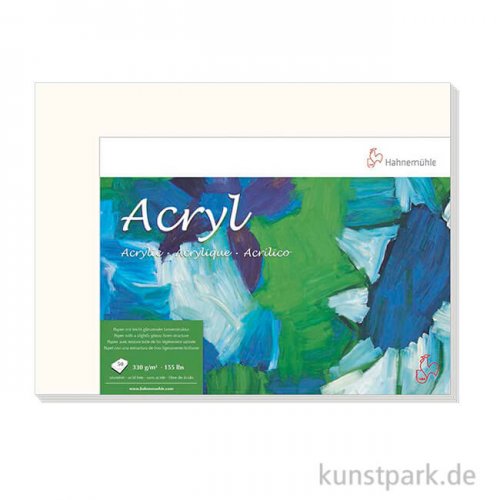 Hahnemühle ACRYL Malpapier 330g - 50 Einzelbogen 30 x 40 cm