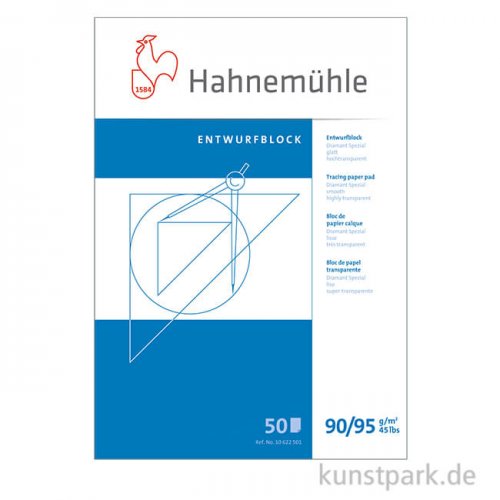 Hahnemühle DIAMANT Transparentblock 50 Blatt, 90/95g