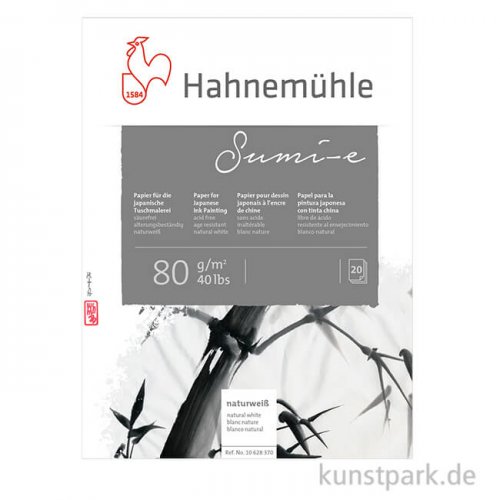 Hahnemühle SUMI-E Tusche Papier - 20 Blatt, 80g