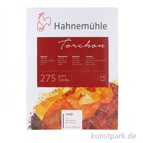 Hahnemühle TORCHON Aquarellblock, 20 Blatt, 275g rau 30 x 40 cm