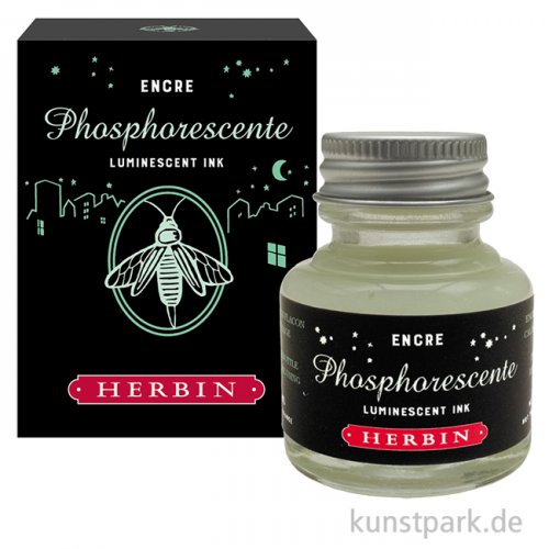 Herbin Tinte Phosphoreszierend, Nachtleuchtend, 30 ml