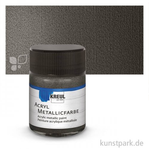 KREUL Acryl Metallicfarbe 50 ml | Anthrazit