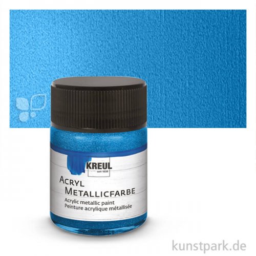 KREUL Acryl Metallicfarbe 50 ml | Blau