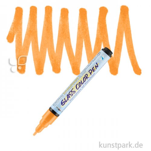 HOBBY LINE Glass Color Pen 2-4 mm | Orange
