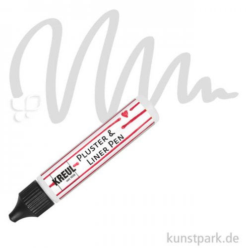 KREUL Pluster & Liner Pen, 29 ml Stift | Weiß