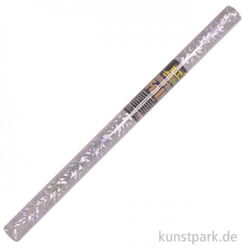 Holographische Folie 0,4x1 m Rolle, selbstklebend Rolle | Magic Silber
