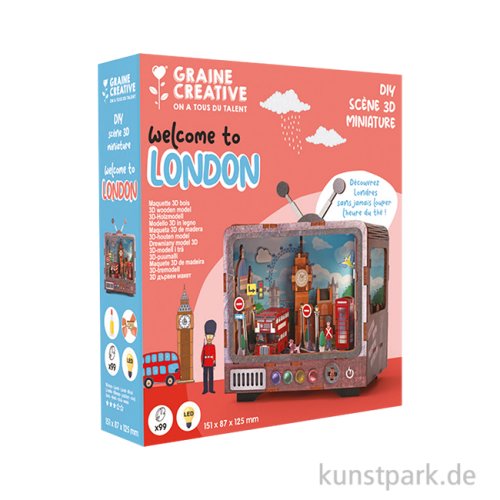 Holzbausatz 3D, TV, Miniatur London