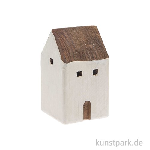 Holzdeko Haus 1 Maritim, 5 x 5 x 8,5 cm