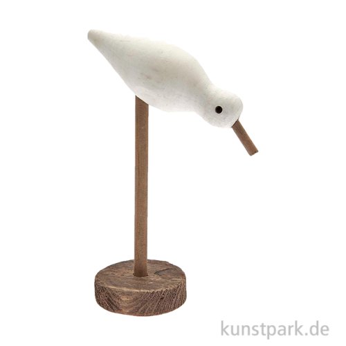 Holzdeko Möwe Aufsteller, Weiß, 15 x 9,5 x 23 cm