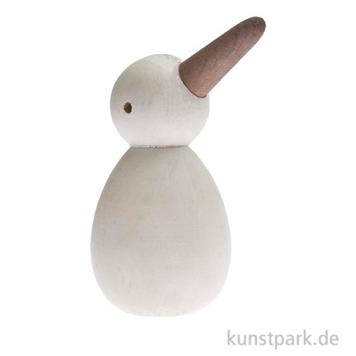 Holzdeko Möwe Stehend, Weiß, 8 x 14,5 cm