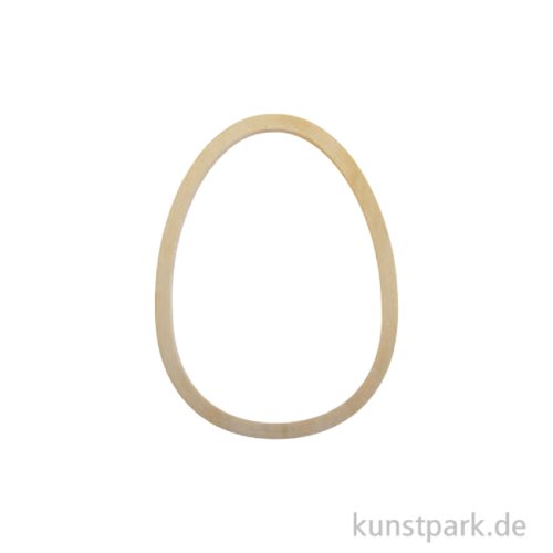 Holzrahmen, Ei, Natur, 15 x 20 x 1 cm