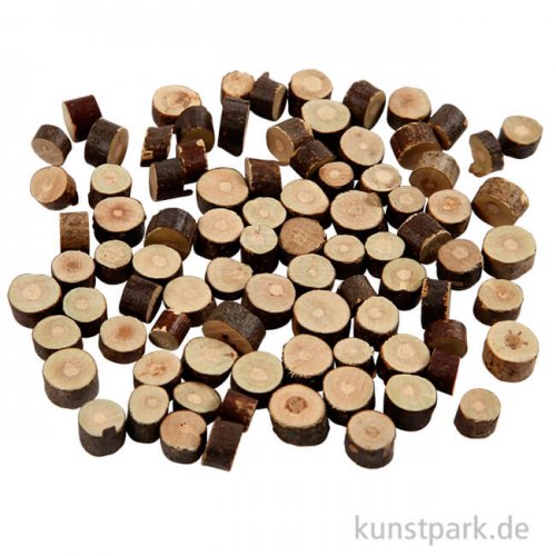 Holzscheiben-Mix, Durchmesser 7-10 mm, 230 g