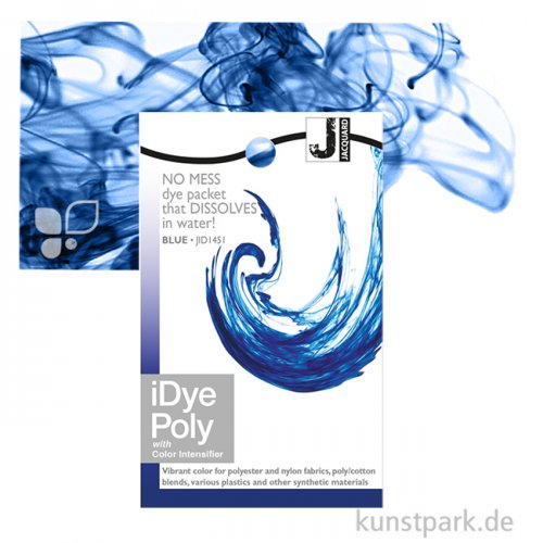 Jacquard iDye Poly - Textilfarbe für Polyester, 14g Einzelfarbe | Blue