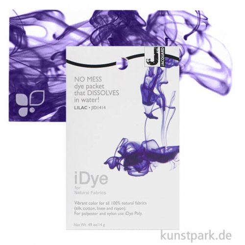 Jacquard iDye - Textilfarbe für Naturstoffe, 14g Einzelfarbe | Lilac
