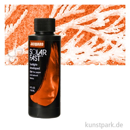 Jacquard SolarFast - Fotoemulsion für Sonnendrucke, 118 ml Farbe | 101 - Orange