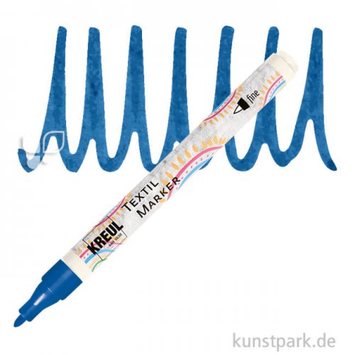 KREUL Textil Marker fine Stift | Blau