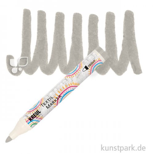 KREUL Textil Marker medium Stift | Grau