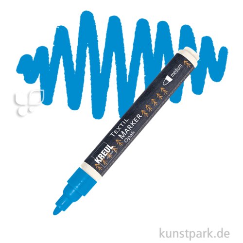 KREUL Textil Marker Opak medium Stift | Blau
