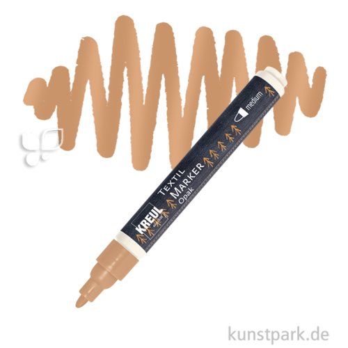 KREUL Textil Marker Opak medium Stift | Kupfer