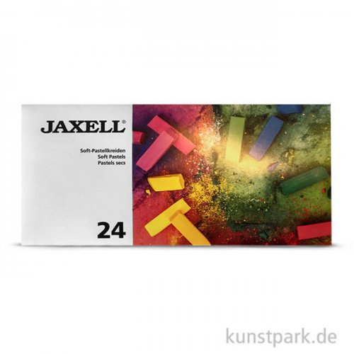 JAXELL Pastellkreide, 24 halbe Stifte im Kartonetui