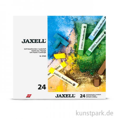 JAXELL Pastellkreide, 24 Landschafts-Töne im Kartonetui