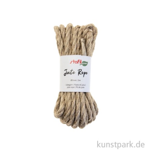 Jutekordel, Natur, Durchmesser 5 mm, Länge 5 Meter