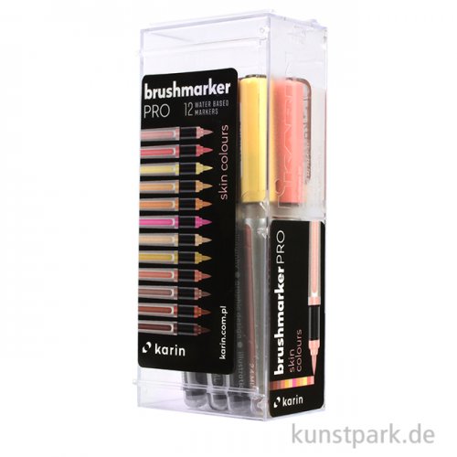 Karin Brushmarker PRO Set - 12 Farben, Skin Colours