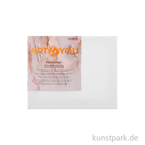 Keilrahmen ART4YOU - Leinwand zum Bemalen - 1,7 cm 24 x 30 cm