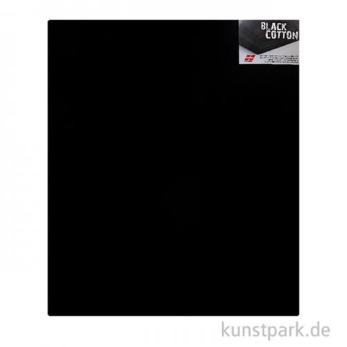 Keilrahmen schwarz - BLACK COTTON - 1,7 cm 60 x 80 cm **