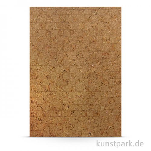 Kork-Papier - Mosaik, 20,5x28 cm, 1 Bogen, selbstklebend