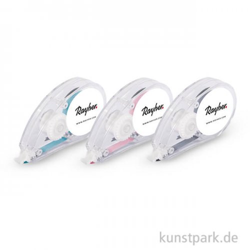Korrekturroller farbig - Hellgrau, Mint, Rosa, 3 Stück sortiert